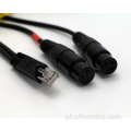 Cabo personalizado xlr 3pin masculino para rj45 dmx512